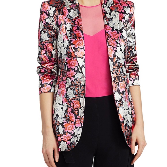Floral Blazer, Size 10, custom  made.VTG, EUC - Picture 10 of 10